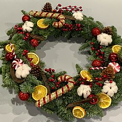 Christmas Wreaths - Χριστουγεννιάτικο Στεφάνι (μεγάλο)
