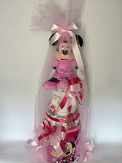 DIAPER CAKE  ΜΙΝΙΕ  ΜΕΓΑΛΗ 